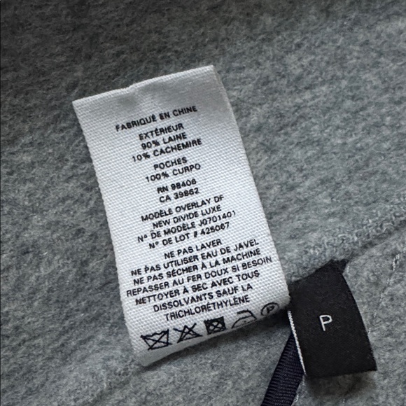 Theory Overlay DF New Divide Luxe Wool Cashmere Open Coat P